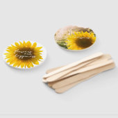 Sonnenblumenziffer "Blume sind glücklich" Fächer (Non-assembled)