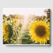 Sonnenblumenziffer "Blume sind glücklich" Gästebuch (Rückseite)