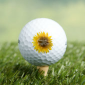 Sonnenblumenziffer "Blume sind glücklich" Golfball (Insitu T-Shirt)