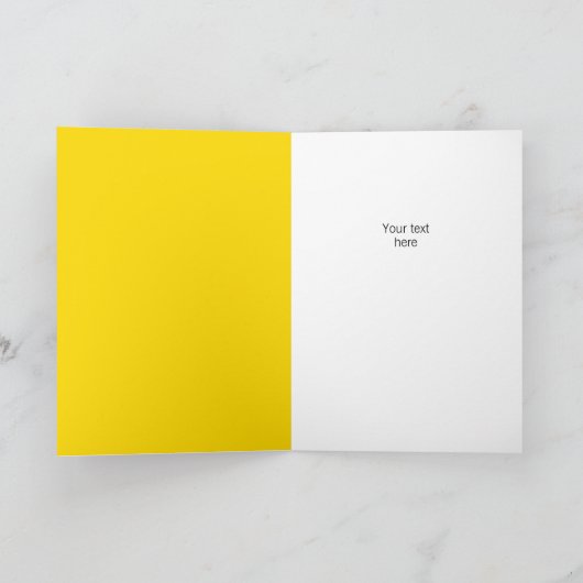 Sonnenblumenziffer "Blume sind glücklich" Karte (Innenseite)