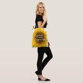 Sonnenblumenziffer "Blume sind glücklich" Tasche (Am Model)