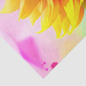 Sonnenblumenzwirnpapier - extra groß für Decoupage Seidenpapier (Detail)