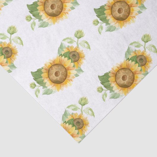 Sonnenblumenzwirnpapier Seidenpapier (Ausschnitt)