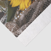 Sonnenblumenzwirnpapier Seidenpapier (Detail)