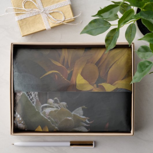 Sonnenblumenzwirnpapier Seidenpapier (Geschenk)