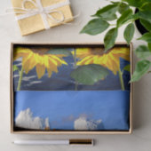 Sonnenblumenzwirnpapier Seidenpapier (Geschenk)