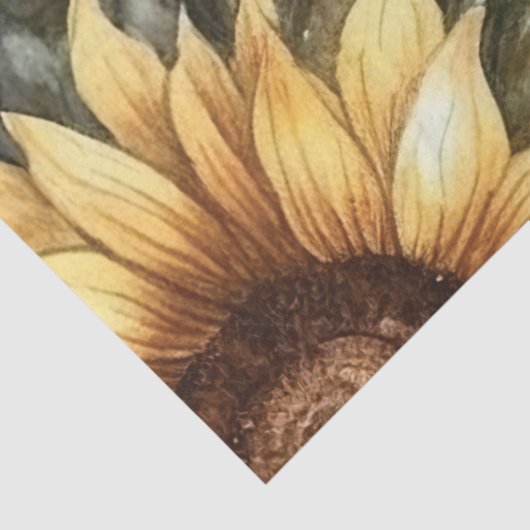 Sonnenblumenzwirnpapier Seidenpapier (Ausschnitt)