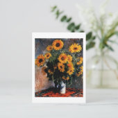 Sonnenblumepostkarte Postkarte (Stehend Vorderseite)