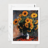 Sonnenblumepostkarte Postkarte (Vorne/Hinten)
