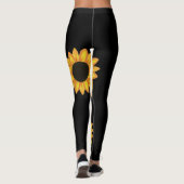 Sonnenblumesportliche Leggings (Rückseite)