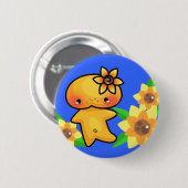 Sonnenblumesprite-Knopf Button (Vorne & Hinten)