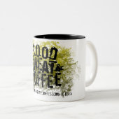 Sonnenblut Schweiß und Kaffee oder werden Tränen. Zweifarbige Tasse (VorderseiteRechts)