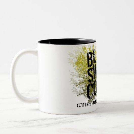 Sonnenblut Schweiß und Kaffee oder werden Tränen. Zweifarbige Tasse (Links)