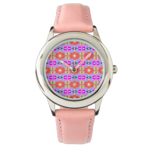 Sonnenblüten-Kaleidoskop Armbanduhr