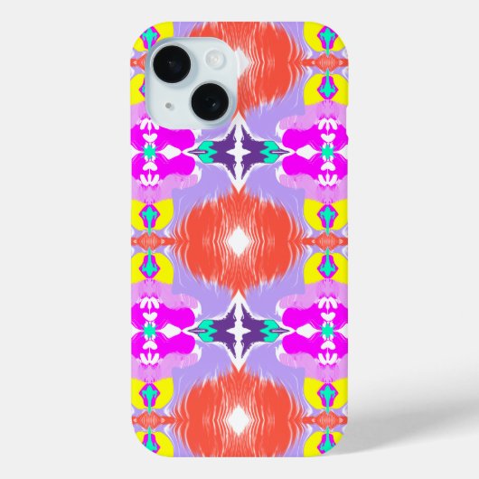 Sonnenblüten-Kaleidoskop Case-Mate iPhone Hülle (Rückseite)