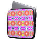 Sonnenblüten-Kaleidoskop Laptopschutzhülle (Vorderseite Links)