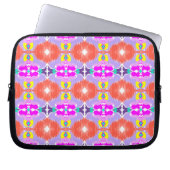 Sonnenblüten-Kaleidoskop Laptopschutzhülle (Vorderseite)