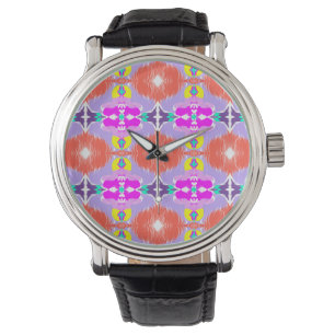 Sonnenblüten-Kaleidoskop-Wurfkissen Armbanduhr