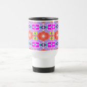 Sonnenblüten-Kaleidoskop-Wurfkissen Reisebecher (Mittel)