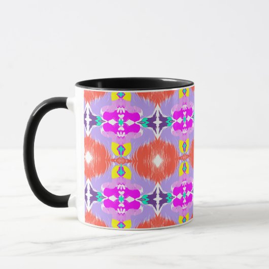 Sonnenblüten-Kaleidoskop-Wurfkissen Tasse (Links)