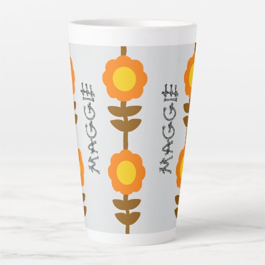 Sonnenblüten-Latte-Mug Milchtasse (Vorderseite)