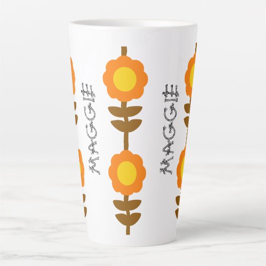 Sonnenblüten-Latte-Mug Milchtasse (Vorderseite)