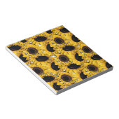 Sonnenblütenblätter schwimmen Meerestiere Gelb Notizblock (angewinkelt)