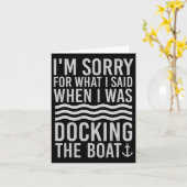 Sonnenboot Sorry, was ich sagte, als ich Docking Karte (Gelbe Blume)