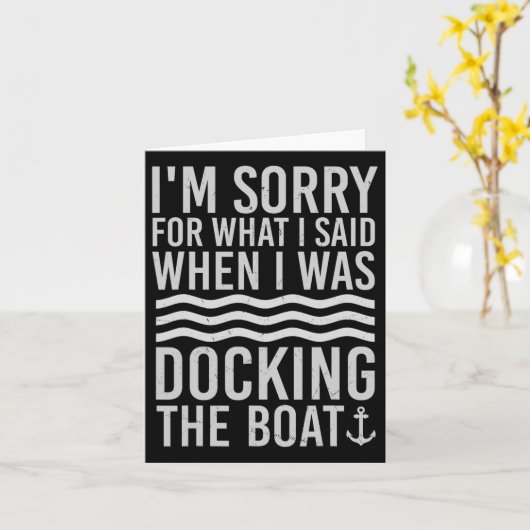 Sonnenboot Sorry, was ich sagte, als ich Docking Karte (Gelbe Blume)