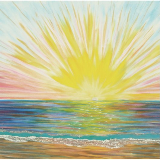 Sonnenbrand Aufkleber (Vorderseite)