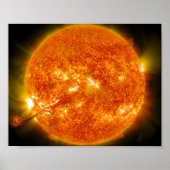 Sonnenbrand oder koronale Massensteigung Poster (Vorne)
