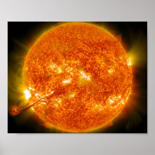 Sonnenbrand oder koronale Massensteigung Poster (Vorne)