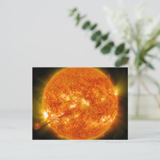 Sonnenbrand oder koronale Massensteigung Postkarte (Stehend Vorderseite)