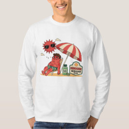 Sonnenbrand-Überlebender-Club Lustige Strandkunst T-Shirt
