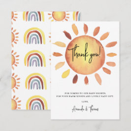 Sonnenbrause Dankeskarte