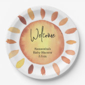 Sonnenbrause Pappteller (Vorderseite)