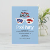 Sonnenbrille am Arbeitstag Einladung (Stehend Vorderseite)