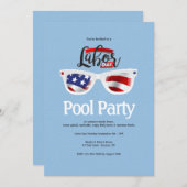 Sonnenbrille am Arbeitstag Einladung (Vorne/Hinten)