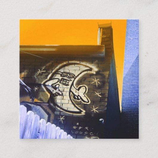 Sonnenbrille am Nachmittag Quadratische Visitenkarte (Vorderseite)