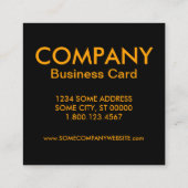 Sonnenbrille am Nachmittag Quadratische Visitenkarte (Rückseite)