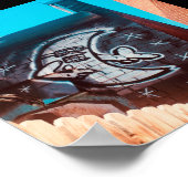 Sonnenbrille am Nachmond Poster (Ecke)