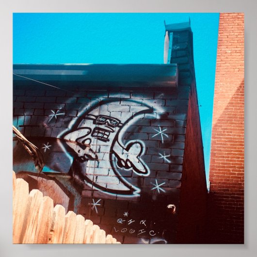 Sonnenbrille am Nachmond Poster (Vorne)