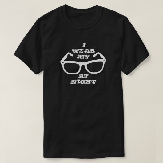 Sonnenbrille am Nachtangebot 80er Quote Retro Grap T-Shirt (Design vorne)