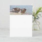 Sonnenbrille am Strand Einladung (Stehend Vorderseite)