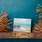 Sonnenbrille am Strand Fotoplatte (Seite)