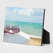 Sonnenbrille am Strand Fotoplatte (Seite)