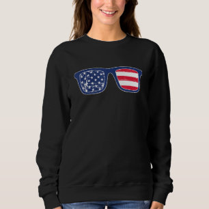 Sonnenbrille American USA Flag 4. Juli Independe Sweatshirt