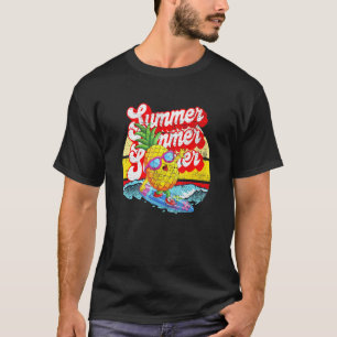 Sonnenbrille Ananas Sommerlicher Sonnenuntergang S T-Shirt