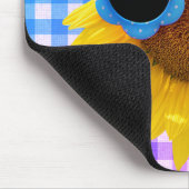Sonnenbrille auf der Sonnenblumenmousepad Mousepad (Ecke)
