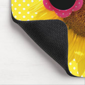 Sonnenbrille auf der Sonnenblumenmousepad Mousepad (Ecke)